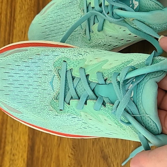 Hoka One One Clifton 8 Aquarelle Blue Athletic Running Shoes Women’s 11B - Picture 10 of 11